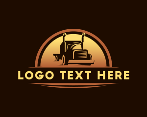 Logistics Truck Vehicle Logo