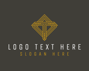 Strategist - Economy Firm Letter T logo design