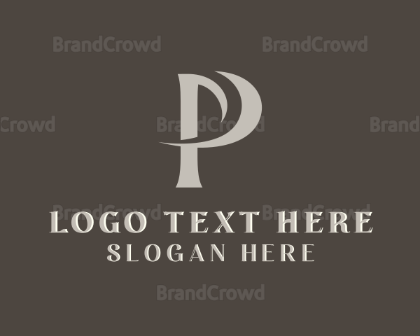 Professional Brand Studio Letter P Logo