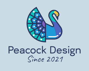 Peacock - Colorful Peacock Aviary logo design