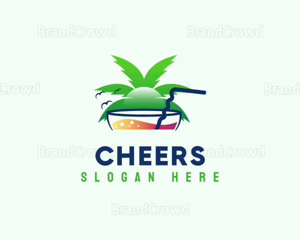 Cocktail Tropical Bar Logo