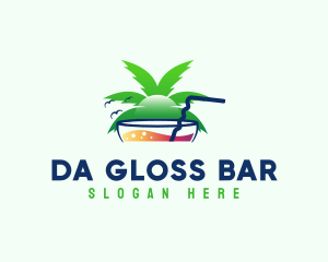 Cocktail Tropical Bar logo design