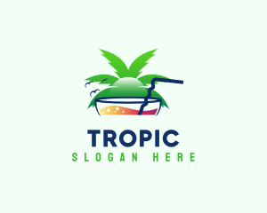 Cocktail Tropical Bar logo design