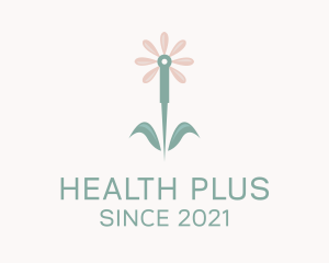 Floral Acupuncture Medicine  logo design
