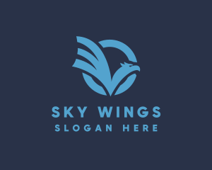 Bird Wing Aviation logo design