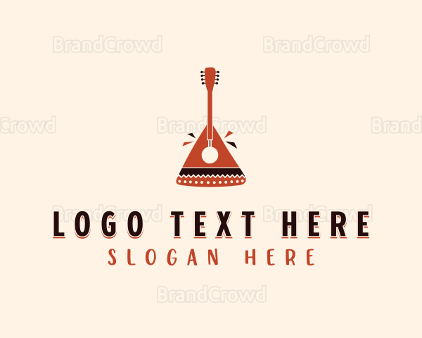 African Music Guitar Logo