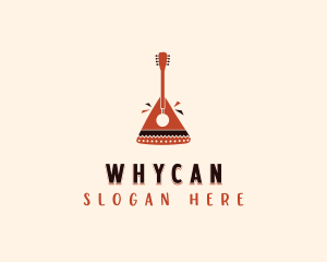 Traditional - African Music Guitar logo design