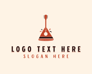 African Music Guitar Logo