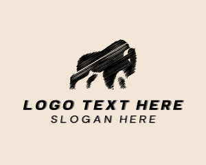 Bull Fighting Cow  Logo