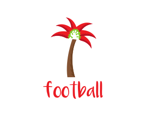 Tree - Chili Palm Tree logo design