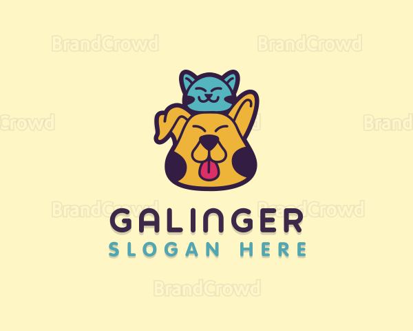 Cute Cat Dog Logo