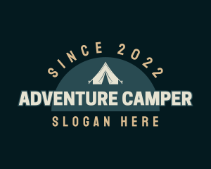 Camper - Tourist Camper Tent logo design