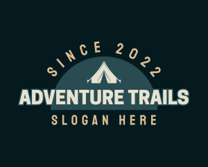 Tourist Camper Tent logo design