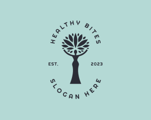 Organic Tree Lady  logo design