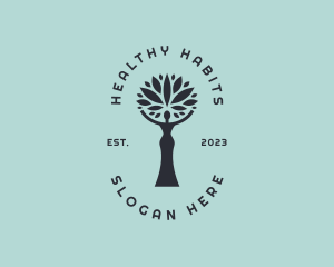 Organic Tree Lady  logo design