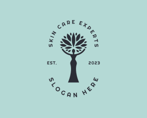 Organic Tree Lady  logo design