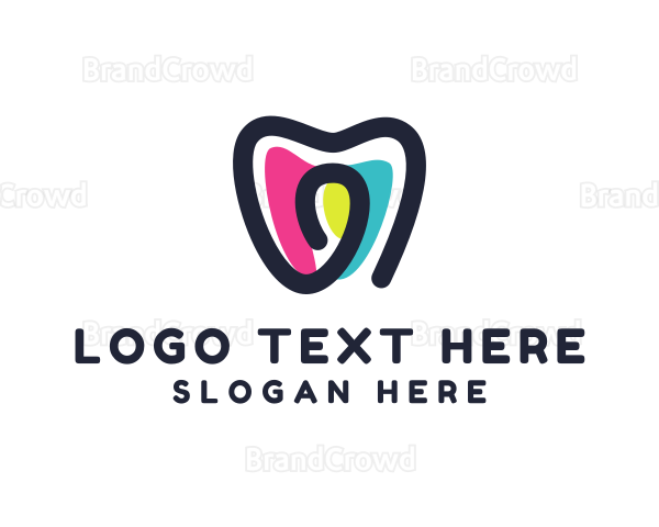 Colorful Dental Clinic Logo