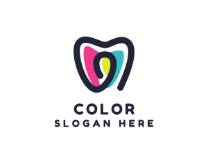 Colorful Dental Clinic logo design