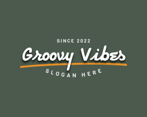 Groovy - Retro Apparel Business logo design