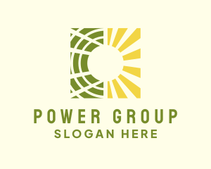 Renewable Solar Sun Logo