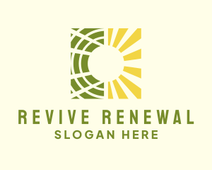 Renewable Solar Sun logo design