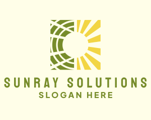 Renewable Solar Sun logo design