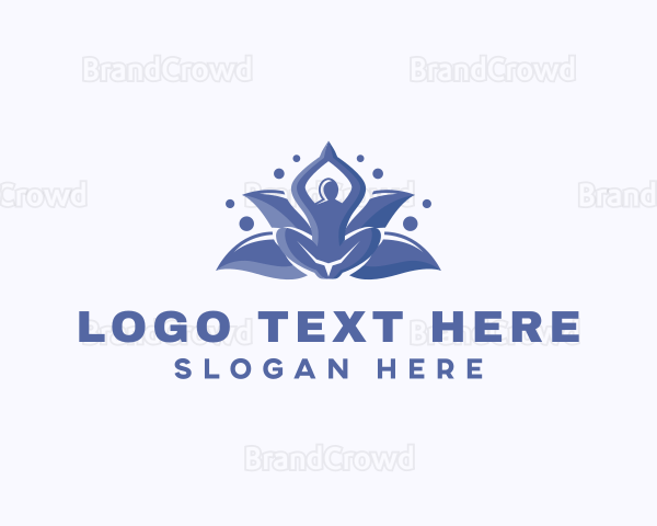 Meditation Yoga Lotus Logo