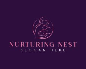 Mother Baby Parenting logo design