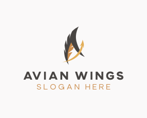 Avian Arrow Letter A logo design