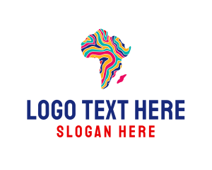 Travel Agency - Africa Geography Map logo design