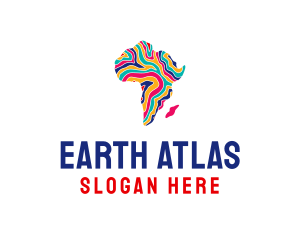 Geography - Africa Geography Map logo design