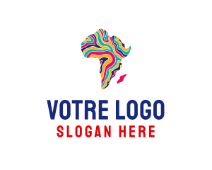 Creative - Africa Geography Map logo design