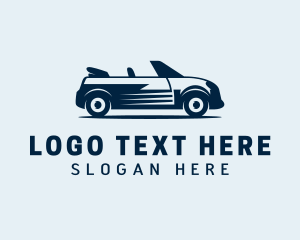 Driver - Blue Car Automotive logo design