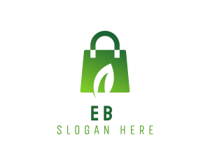 Market - Leaf Shopping Bag logo design