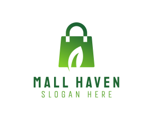 Leaf Shopping Bag logo design