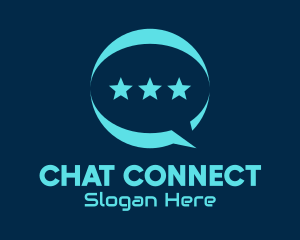Messaging - Star Messaging App logo design