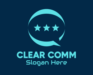 Message - Star Messaging App logo design
