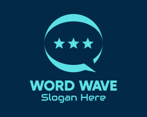 Message - Star Messaging App logo design