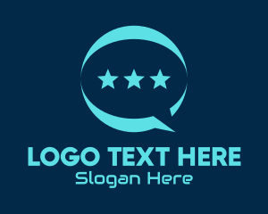 Text - Star Messaging App logo design