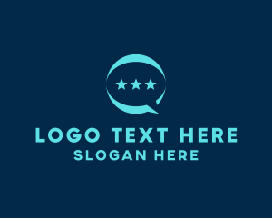 Messaging - Star Messaging App logo design