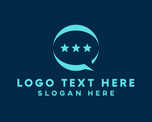 Messaging - Star Messaging App logo design