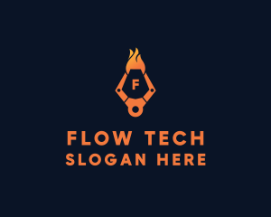 Fire Tech Claw logo design