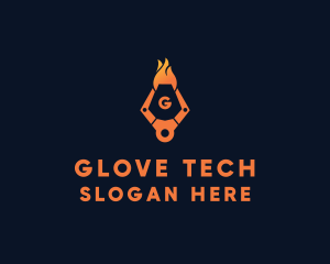 Fire Tech Claw logo design