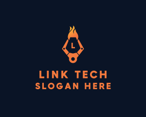 Fire Tech Claw logo design