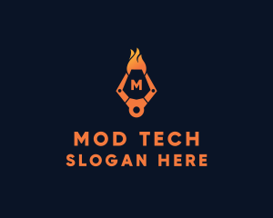 Fire Tech Claw logo design