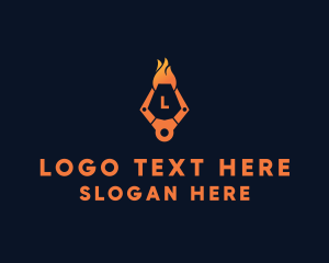 Hot - Fire Tech Claw logo design