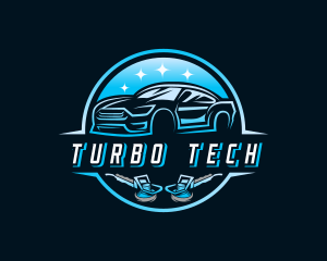 Turbo - Detailing Car Buffing logo design