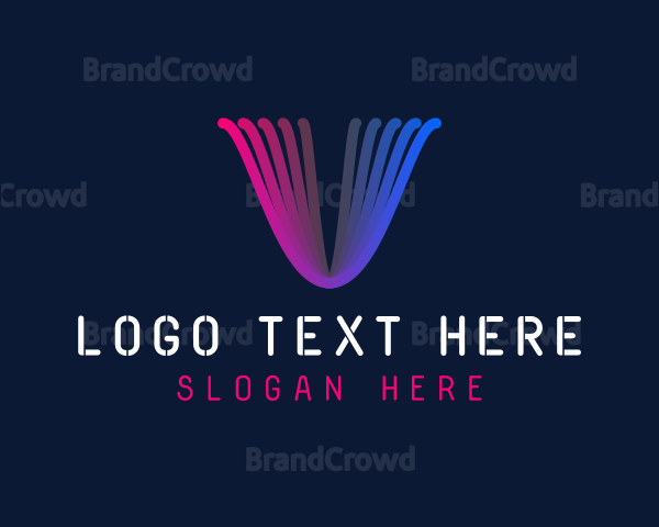 Creative Media Letter V Logo