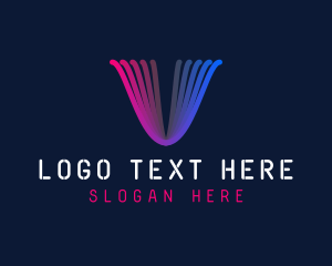 Letter V - Creative Media Letter V logo design
