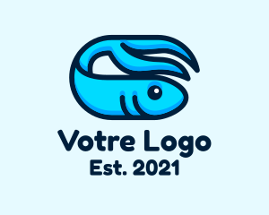 Fishing - Ocean Tuna Fish logo design